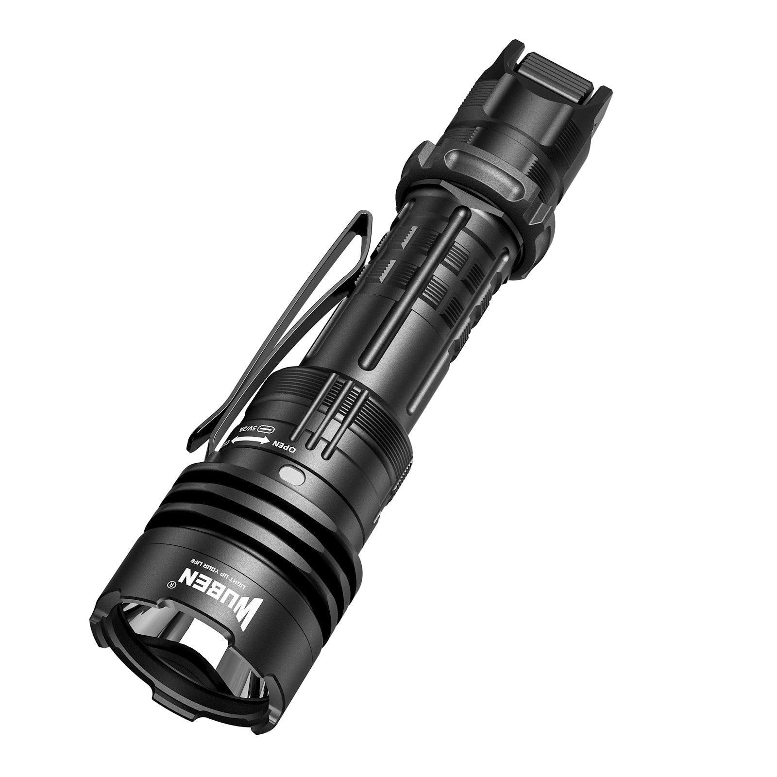 Wuben T1 Tactical Flashlight - 2000 Lumens Powerful Self Defense