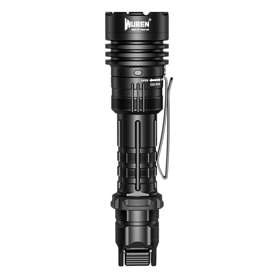 Wuben T1 Tactical Flashlight - 2000 Lumens Powerful Self Defense